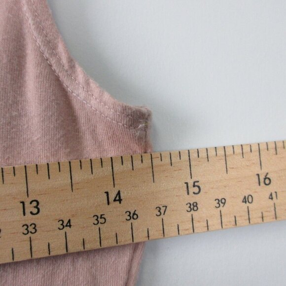 Reformation Jeans Kaila Tank Midi Wrap Dress S Pink Knit Stretch Casual Chic 310 - Picture 10 of 11